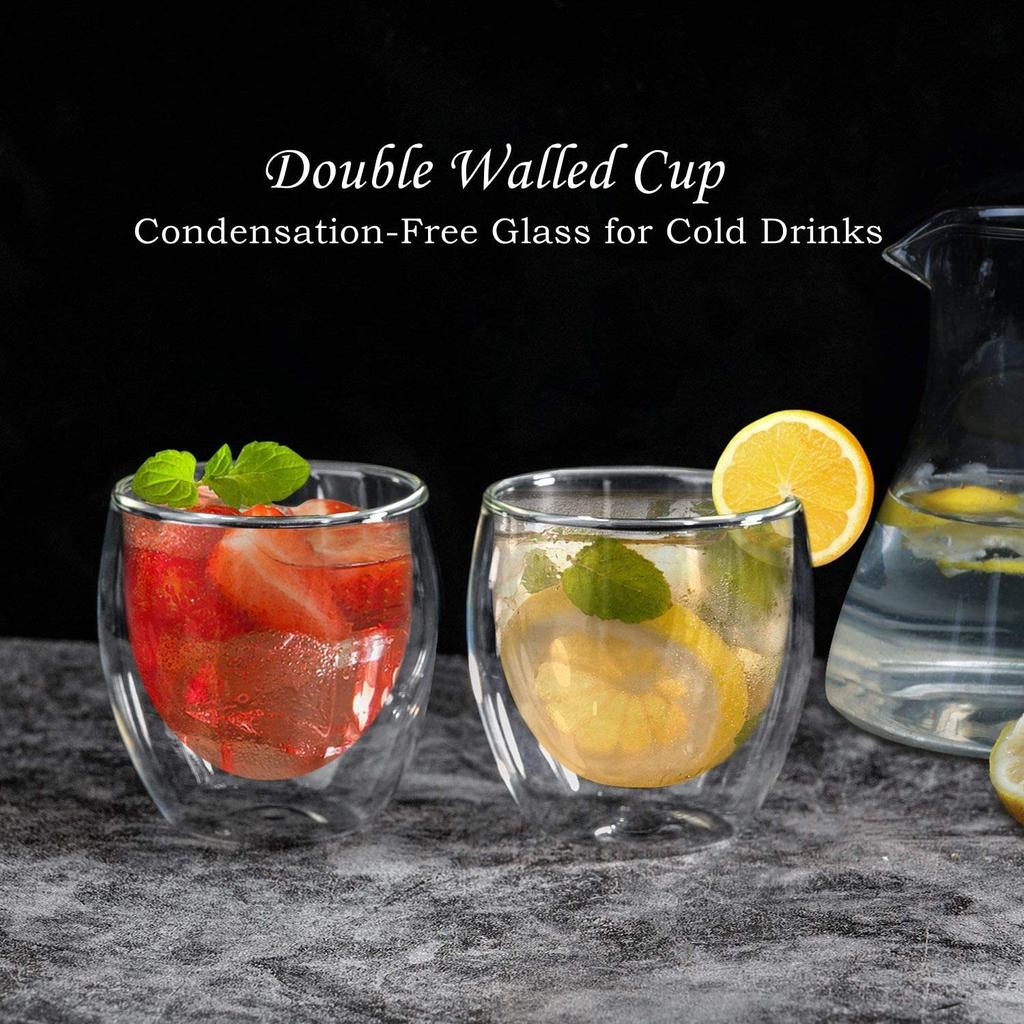 Heat Resistant Double Wall Glass Themal Cup Espresso Coffee Set Beer Mug Tea Keep Hot And Cold Drinkware Insulated Glasses