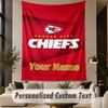 Benutzerdefinierte Text Wandteppich Kansas City Chiefs Druck Wandteppich Innen Wohnzimmer Wanddekoration