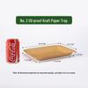 ZISIZ Disposable Kraft Paper Food Tray