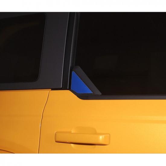For Ford Bronco -2025 Steel Blue Rear C-pillar Window Triangle Panel Cover