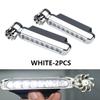 2Pcs Wind Powered Car LED DayTime Running Lights with Rotating Fan Auxiliary Lighting Auto Decorative Lamp Day Time Headlights