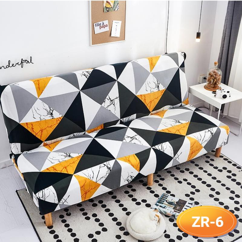 Sofa-Bettbezug ohne Armlehne, klappbarer Sofabezug, elastische Sofabezüge für Wohnzimmer, Couchbezüge für Sofas