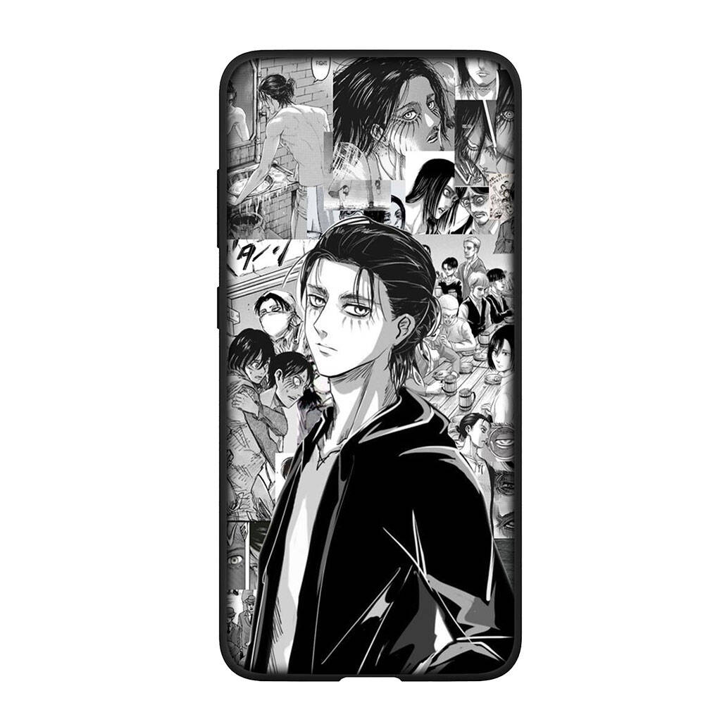 For Samsung Galaxy S25 S24 S23 S22 Ultra FE A37 A57 A56 A55 A06 A16 A15 A36 A26 A35 A05 A25 A54 A34 Phone Case Lovely Attack On Titan Eren Jaeger Levi