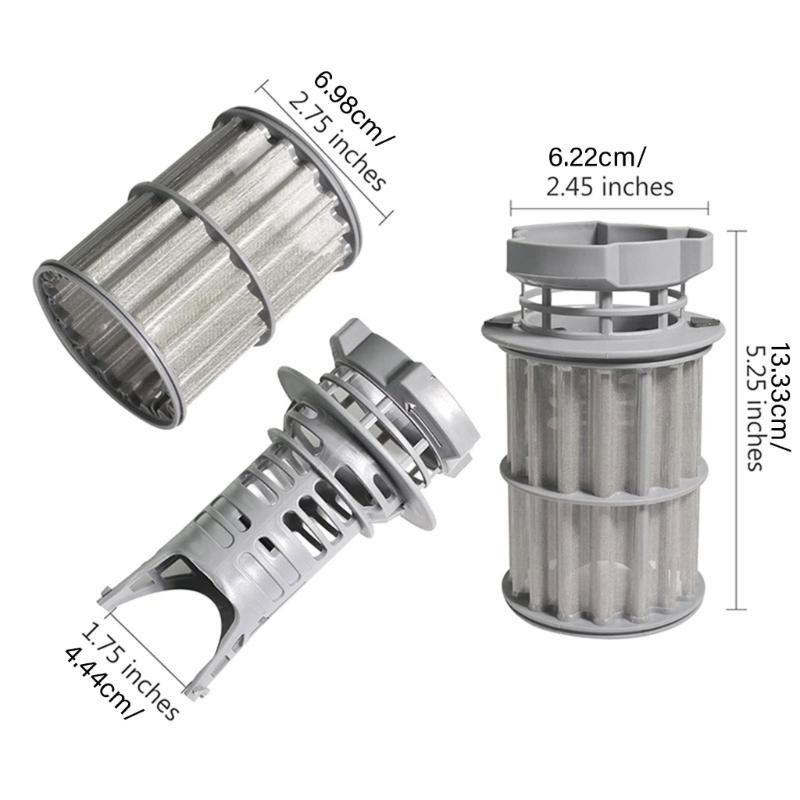 Dishwasher Filter Set Efficient Dishwasher Microfilter Dishwasher Spare Part Plastic Texture Suitable for Various Models