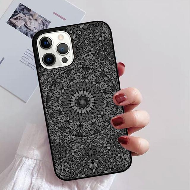 Mandala Blume Totem Handyhülle Für iPhone 17 Air 16 15 14 13 12 11 Pro Max Plus Max Hülle Schale
