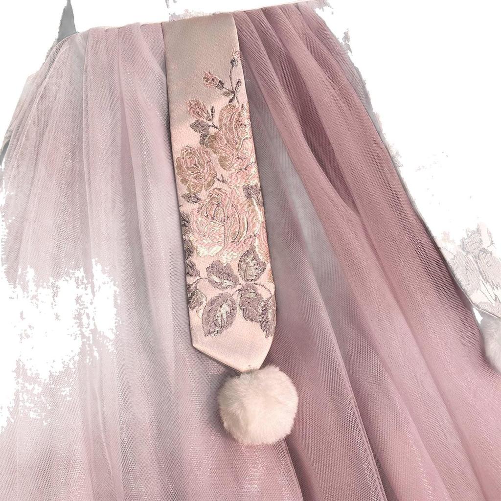 Winter 2025 Girls' Fleece-Lined Hanfu Dress: New Year Fairy Style, Traditional Children's Costume