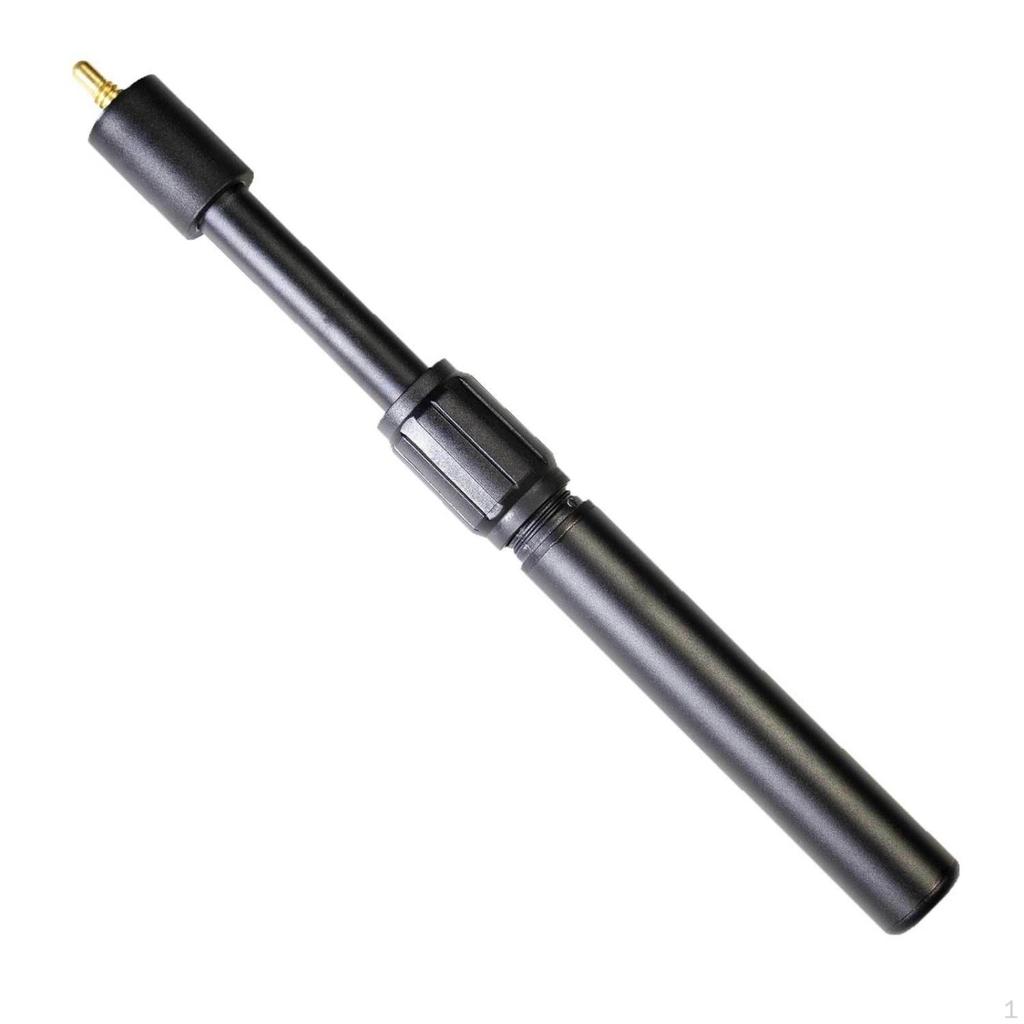 Billiard Cue Extension Handle Aluminum Alloy SmallHead Ribbed Grip