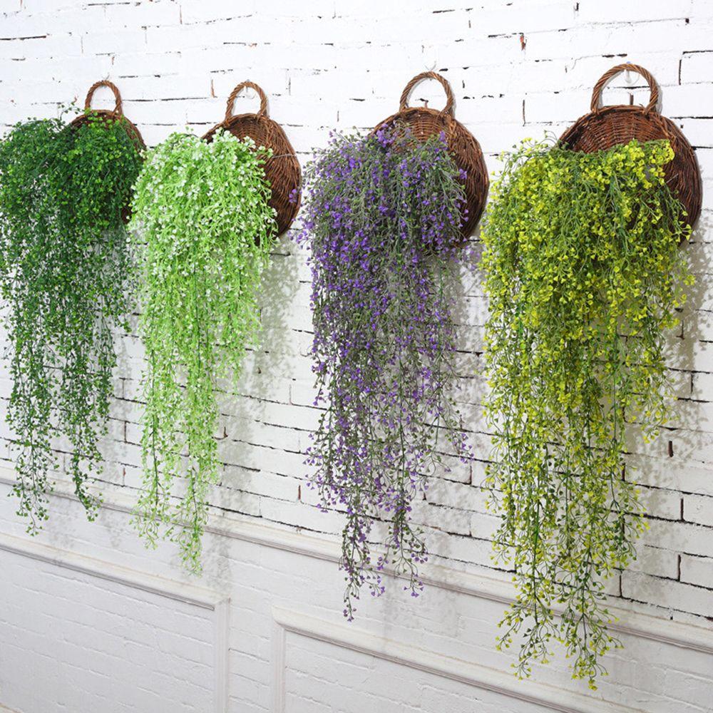 New Storage Container Flower Basket Wall Hanging Handmade Weaving Hanging Planter Wicker Basket Home & Living
