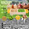 Chicken Picnic Table Feeder Wooden Poultry Feeder Table Decoration Coops Feeder Accessories for Chicken Wildbird Duck Squirrel