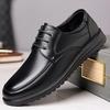 Men's Solid Color Business Casual Shoes, Comfortable, N Slip, Durable Casual Walking Shoes