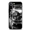 Black White Car Phone Case For iPhone 17 Air 16 Plus 13 15 14 12 11 Pro MAX 7 8 SE Soft TPU Shockproof Cover Funda