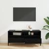TV Stand in Black Oak Look 100 x 34.5 x 44.5 cm