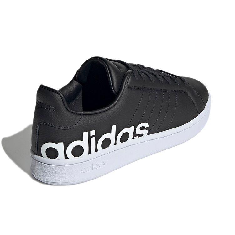 adidas Grand Court Base Beyond Black Herren Sneaker Core-Black Cloud-White H04557