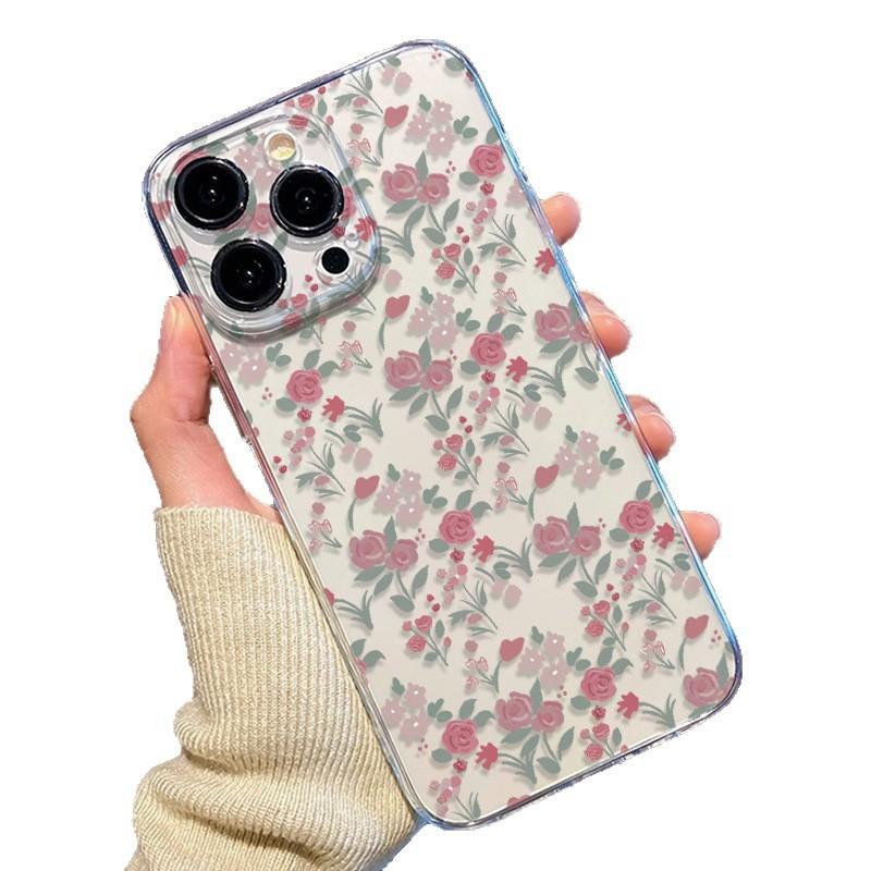 Full screen floral application iPhone16plus Apple 11/12/13/14/15Promax mobile phone 17 case