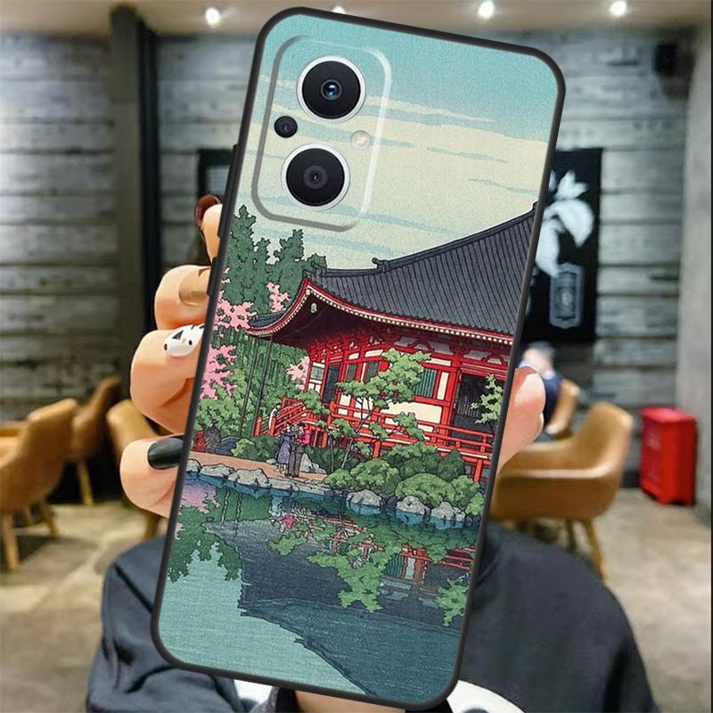 Japan Scenery Case For OPPO Reno 12 12F 13 F 11 8T 7 8 10 Pro OPPO Find X8 X6 Pro X3 X5 Lite Cover Coque