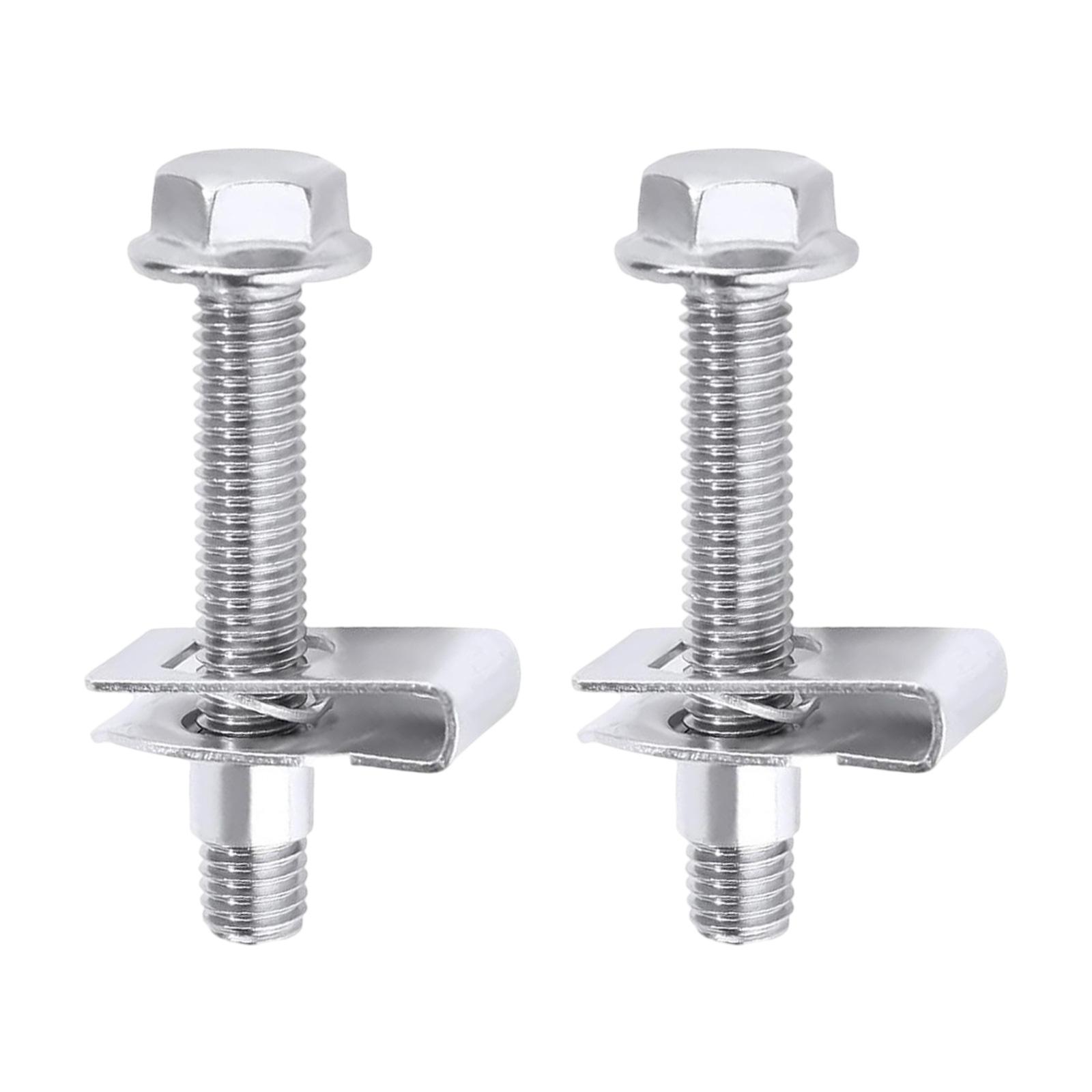 

2 Pieces Strong 304 Stainless Steel Mounting Strap Bolts For Fuel Tank Secure Fit 55157 GM11516770 GM11519894 GM15743078 1