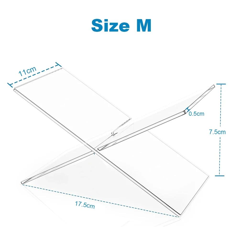 

Acrylic X-Shaped Book Holder Stand for Cookbook Recipe Menu Storybook - Display Rack for Ball Opening Reading Books