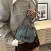 Fashionable and Casual Denim Bucket Bag for Women's New Trendy Shoulder Bag Simple Large Capacity Crossbody Bag