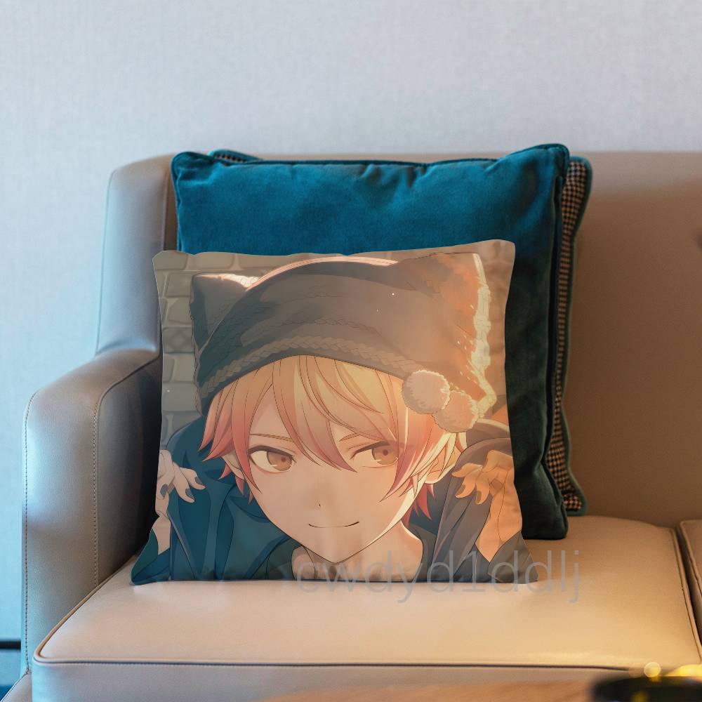 Tenma Tsukasa PProject SEKAI Pillow Case Short Plush Sofa Decorative Gift Home Doublesided Printing Cushio