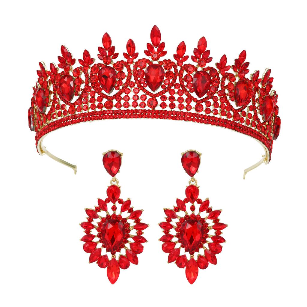 New Elegant High End Elegant Beauty Pageant Bridal Crown Headpiece Wedding Headband Hair Accessories