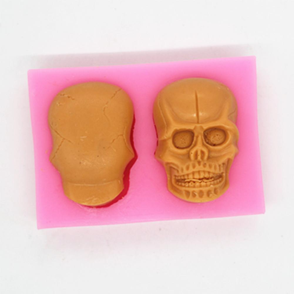 Forma do pieczenia Kreatywna Maska Czaszki Seria Kości Silikonowa Forma do pieczenia Fondantu Na ciasta Pizze