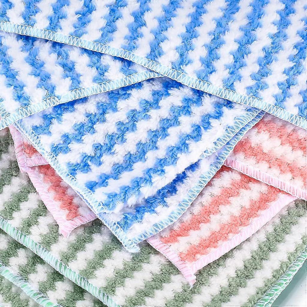 12 Adet Mikrofiber Temizlik Bezleri, Yeniden Kullanılabilir Temizlik Mendilleri, Mikrofiber Bezler Temizlik Bezleri Toz Havluları Mutfak Araba Cam Pencere Ev İçin