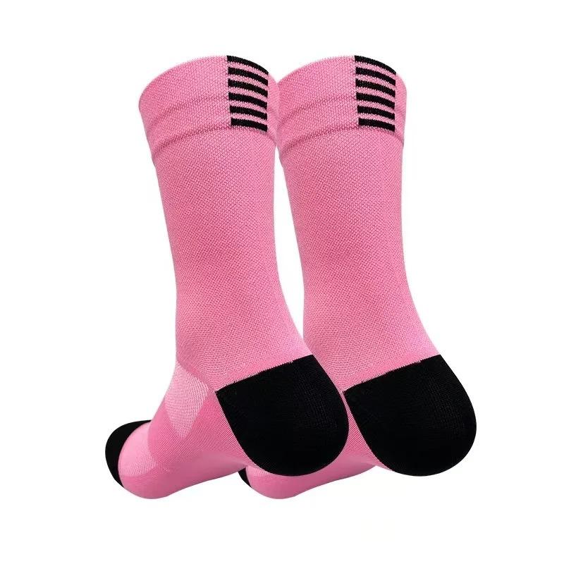 Professionelle Radsocken Langer Schaft Herren- und Damen-Outdoor-Sportarten Schnelltrocknend Vier Jahreszeiten Fahrradsocken Laufsocken