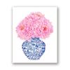 Blue and White China Magnolia Hydrangea Prints Chinoiserie Art Canvas Painting Gallery Wall Art Picture Poster Trendy Wall Decor