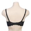 Black Non Woven Flower Lace Full Cup Bra Aabr4430 Bk