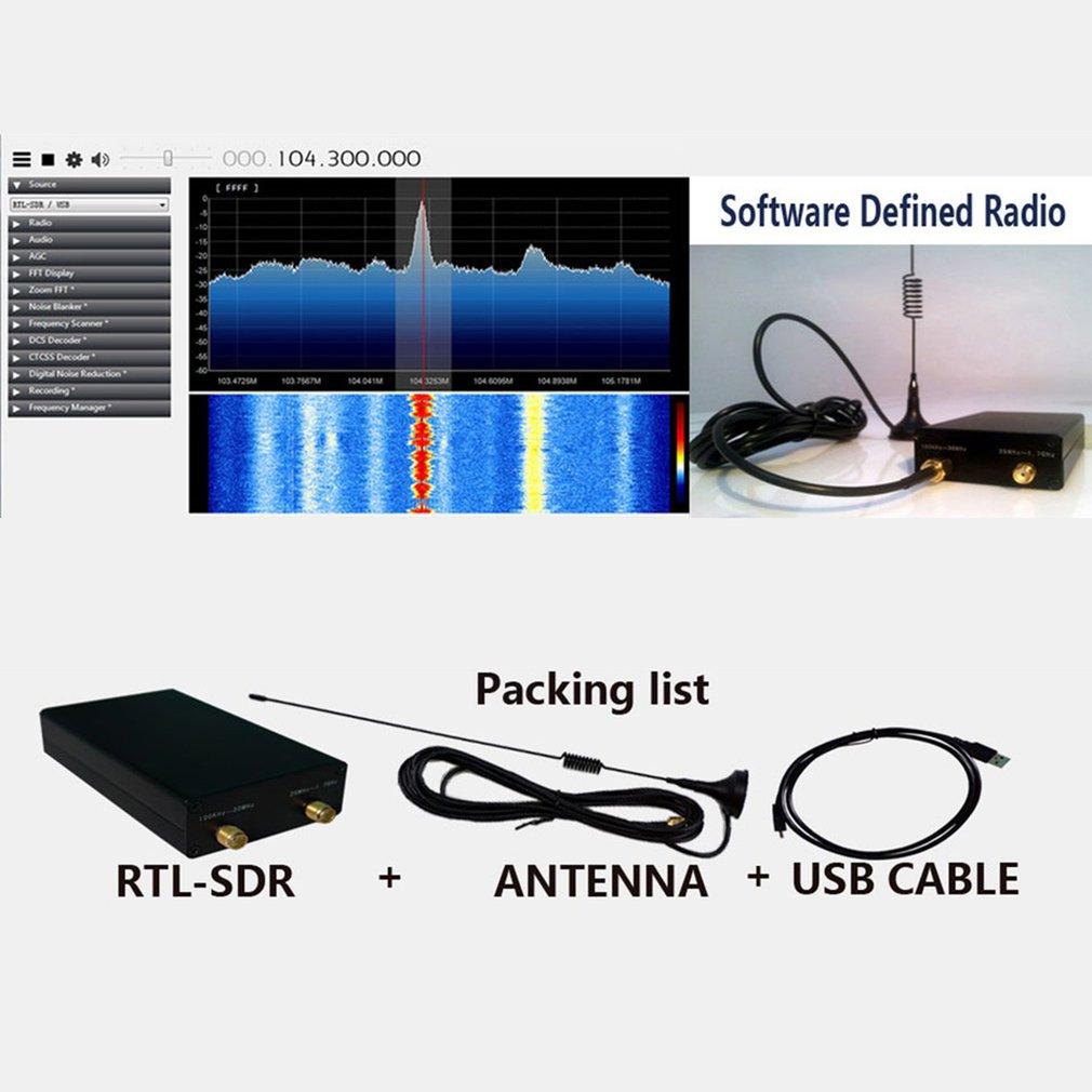 100KHz-1.7GHz UV RTL-SDR USB Tuner Empfänger Vollband RTL-SDR RTL2832U+R820T2 Radioempfänger Dropshipping Großhandel