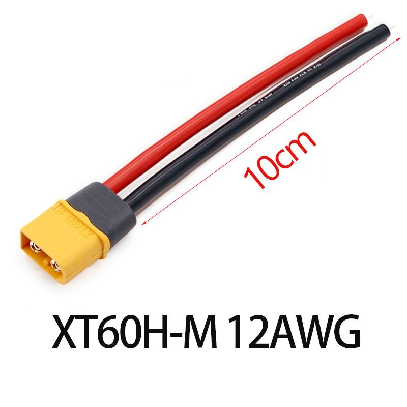 1PC Amass XT60H 10cm/30cm12AWG XT60E-F XT60H Plug Extension CordHigh Current Battery Electric Adjustment Plug