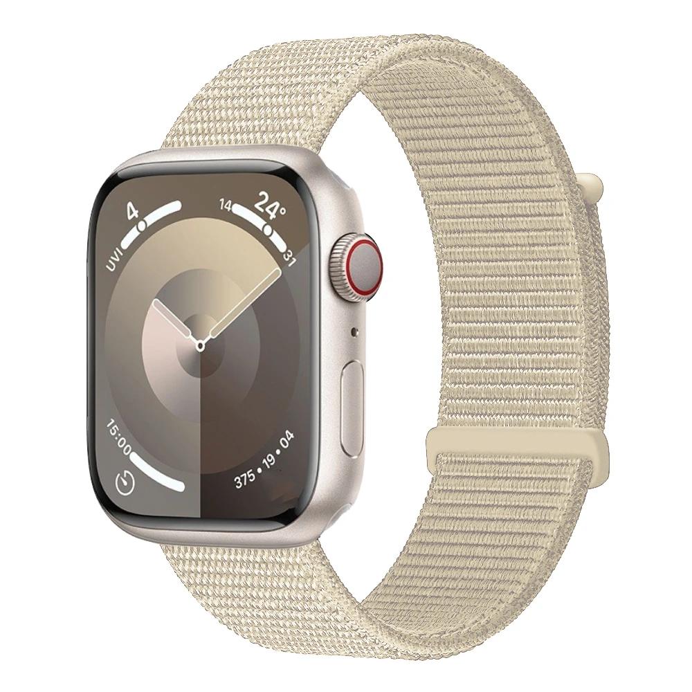 Braided Nylon Loop Strap For Apple Watch 11 10 9 8 7 45mm 41mm 42mm 46mm Ultra 3/2 49mm Comfortable Bracelet iWatch 6 5 SE Belt