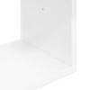 Wall Shelf Wall Mount White 32 X 21 X 107 Cm Engineered Wood
