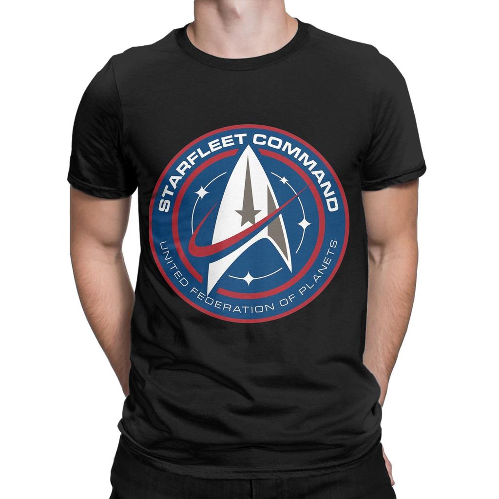 S-Stars T-Treks Discovery Starfleet Men's T Shirts  Novelty Tees Short Sleeve O Neck T-Shirt 100% Cotton New Arrival Clothing