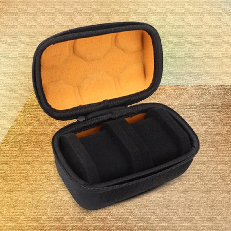 Multifunction 2 Slot Watch Storage Box Holder Case, Travel Organizers With Soft Lining for Wristwear Small Items Jewelry