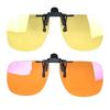 Red Lens Clip On Better Sleep Clipon  Black Polarized Sunglasses Clip On Big Size Square Shape Orange Lens Yellow Driving Lenses