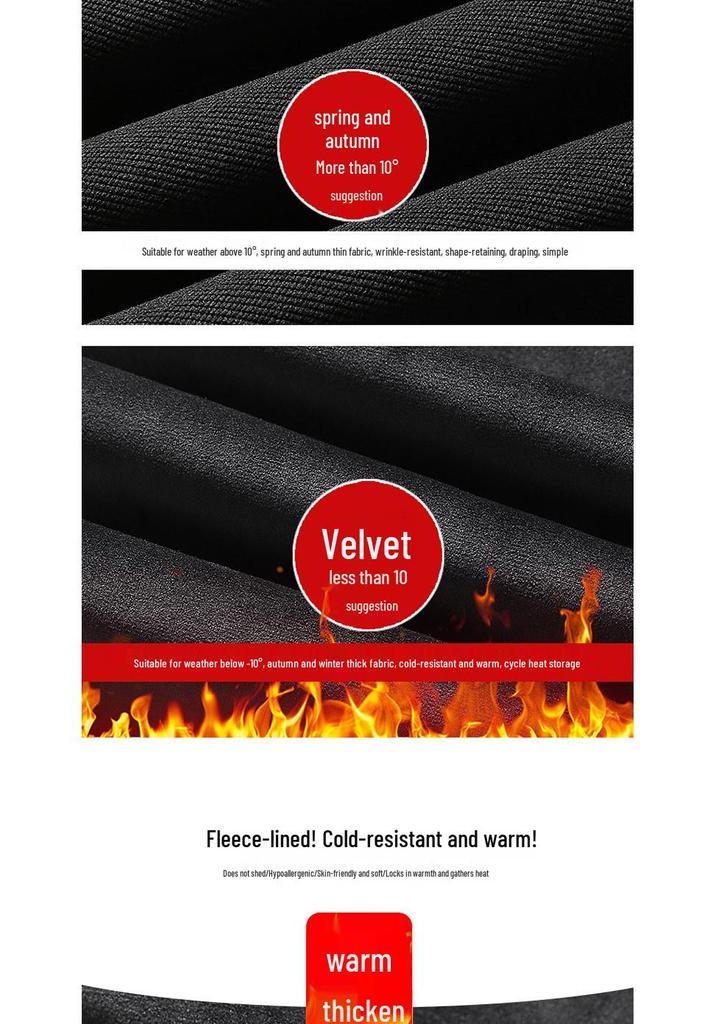 Men's Pure Cotton Stand-up Collar Hoodie Suit for Spring and Autumn Sports
