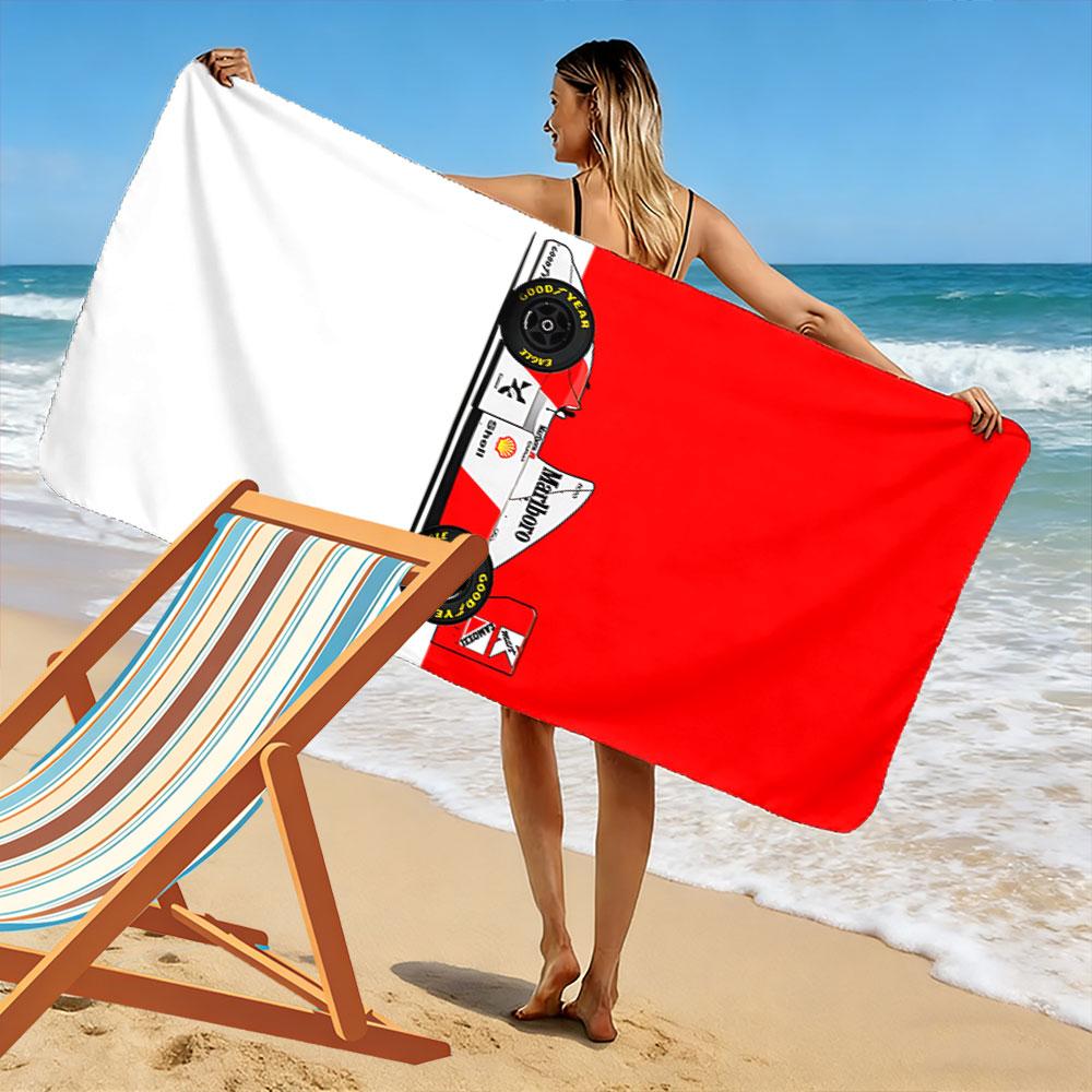 Racing Car Print Beach Towel Beach Towel Quick-drying for Travel Outdoor Sports Jogging Beach and Swimming