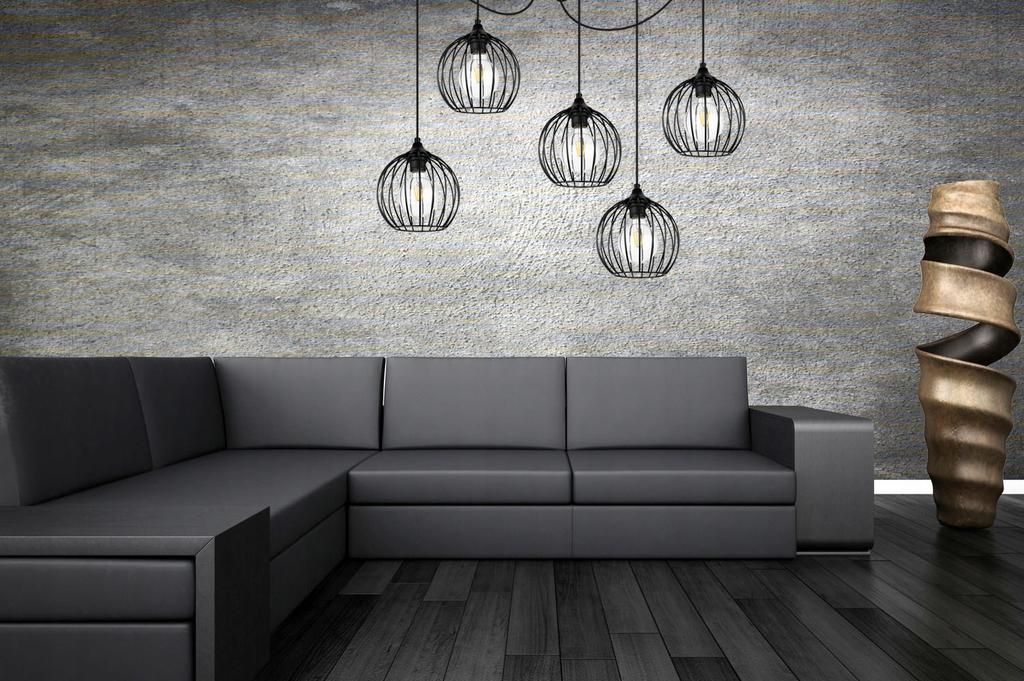 MODERN SPIDER HANGING LAMP, WIRE CEILING