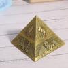 Metal Ashtray Innovative Decor Gifts Smoking Set Egyptian Pharaoh Pyramid shape Ornaments(Bronzed )