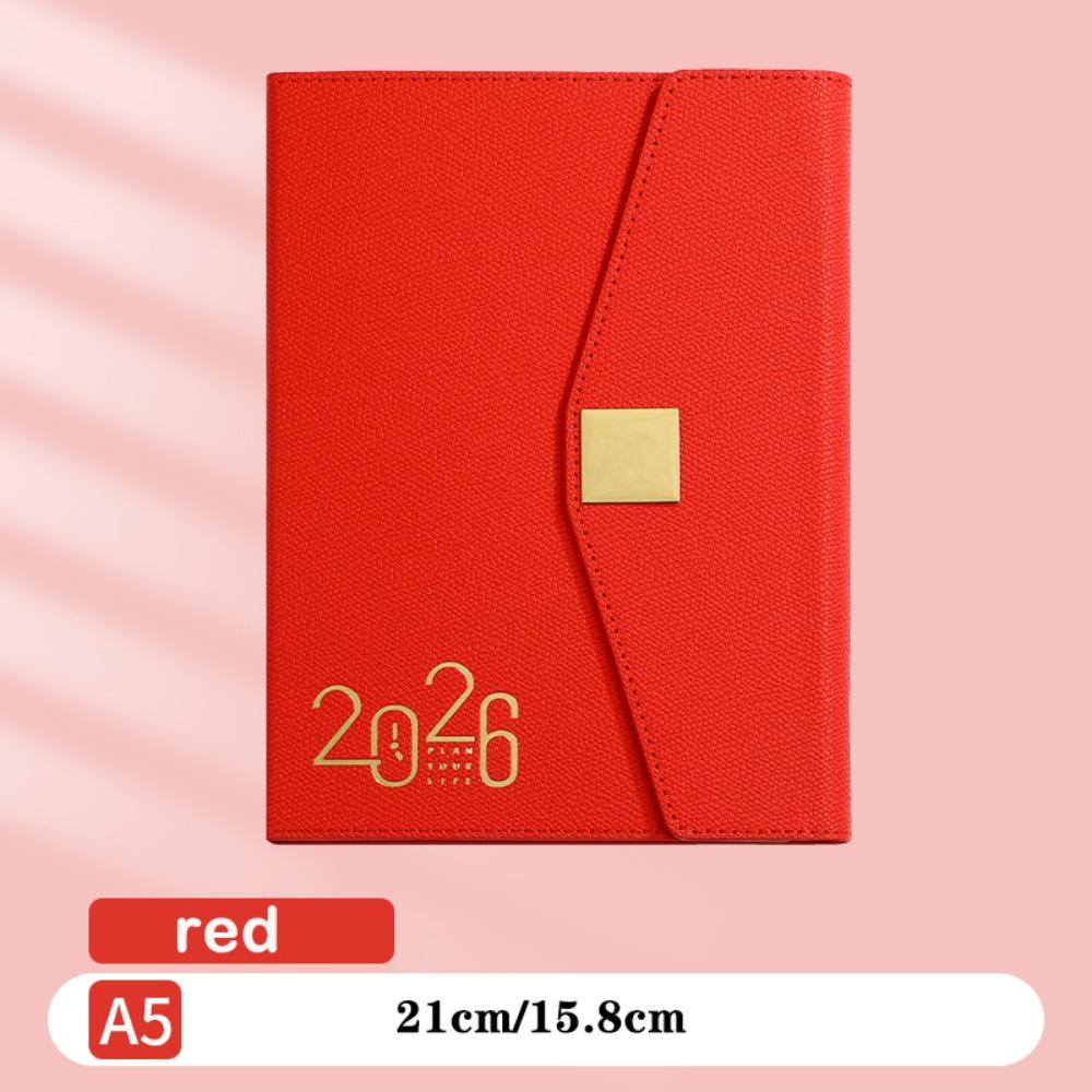 Cuaderno Planificador de Hebilla Cuadrada A5 Cuaderno Inglés NUEVO Libro de Horario Plan Diario Organizador de Tiempo