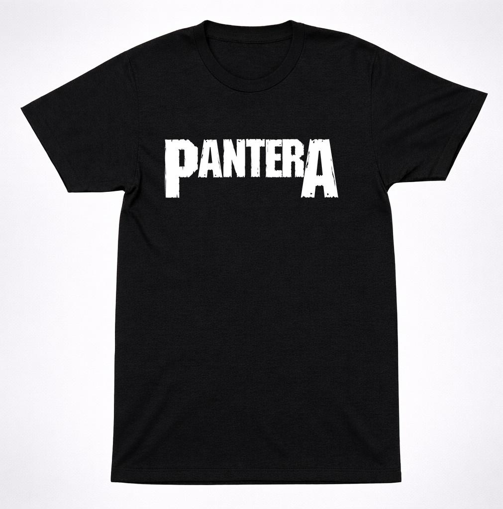 Pantera Original Logo Black T-Shirt Classic Groove Metal Band Graphic Tee S разноцветный