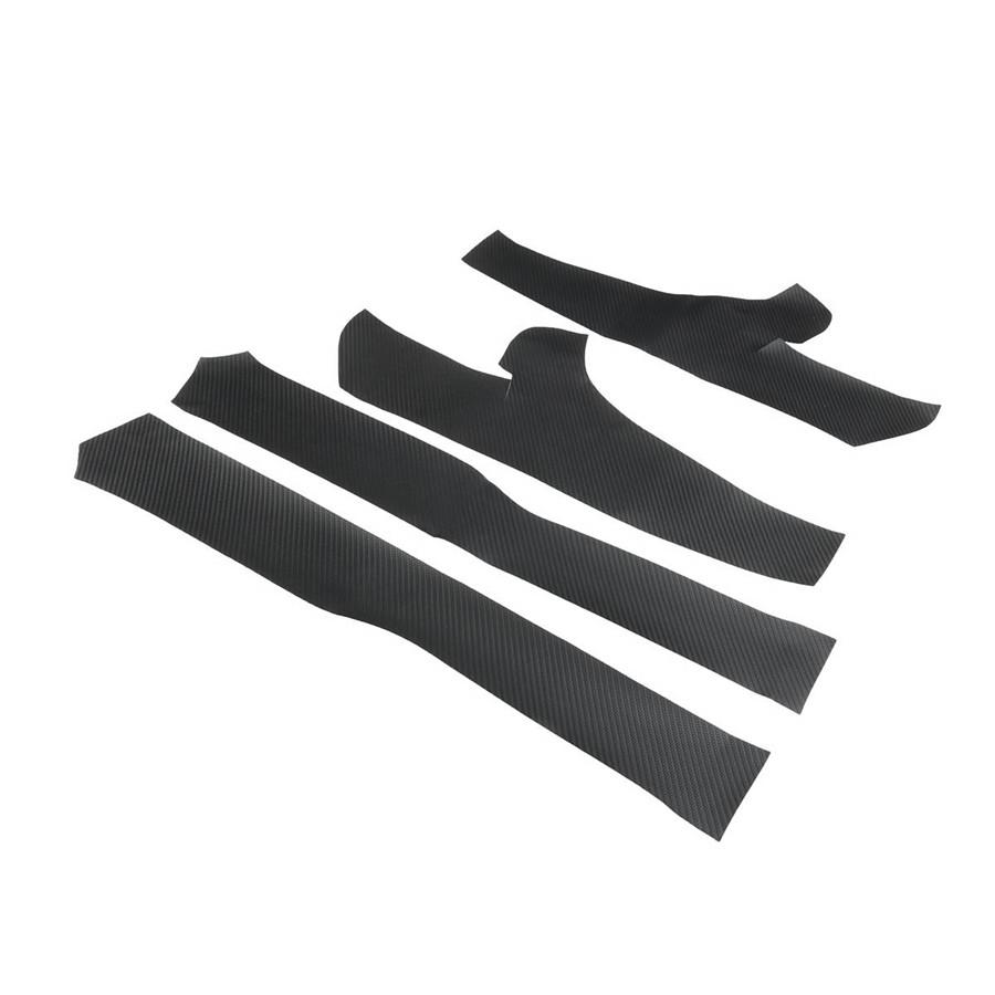 4x For 2017-19 Tesla Model 3 Car Leather Front Rear Door Sill Protective Cover