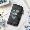 Leather Long Wallet Off Road Design Multi Card Holder Purse