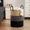 Cotton Rope Laundry Basket - Large Capacity Woven Storage for Clothes, Toys, and Sundries