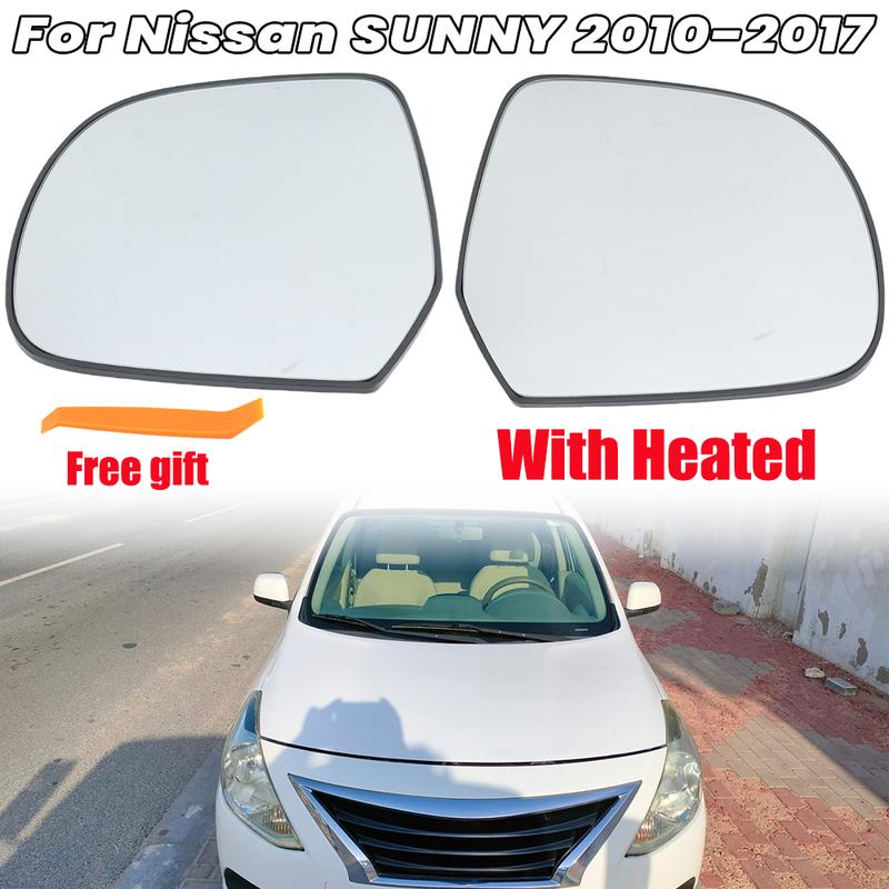 Door Mirror Glass Lens For Nissan SUNNY Micra 2010 2011 2012 2013-2017 Heated Rearview Side Mirror Glass Lens Car Accessories