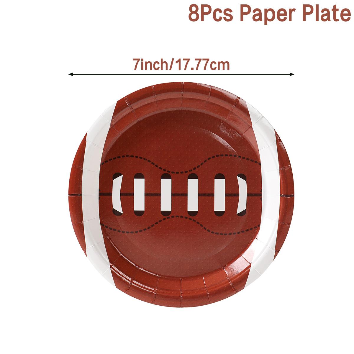 

Регби тематика американский футбол одноразовая посуда принадлежности мальчик baby shower день рождения декор спортивный мужской одиночный декор