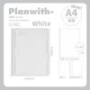Planwith Friends Program, Soft Back Loose-leaf Book 360 Degree Fold Workbook Middle School Student B5 Horizontal Line Notebook