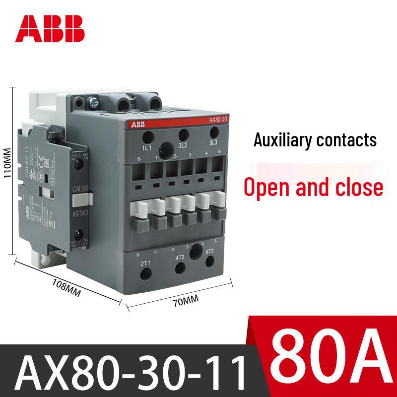 ABB AX09-30-10-80 Three-phase Contactor, 380V AC, AC220V, New Energy Model
