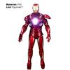 Iron Man Model Anime Avengers Figure Luminescent PVC Simulation Action Miniature for Children